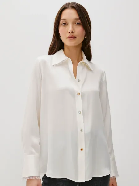 Abbey Ivory Silk Shirt